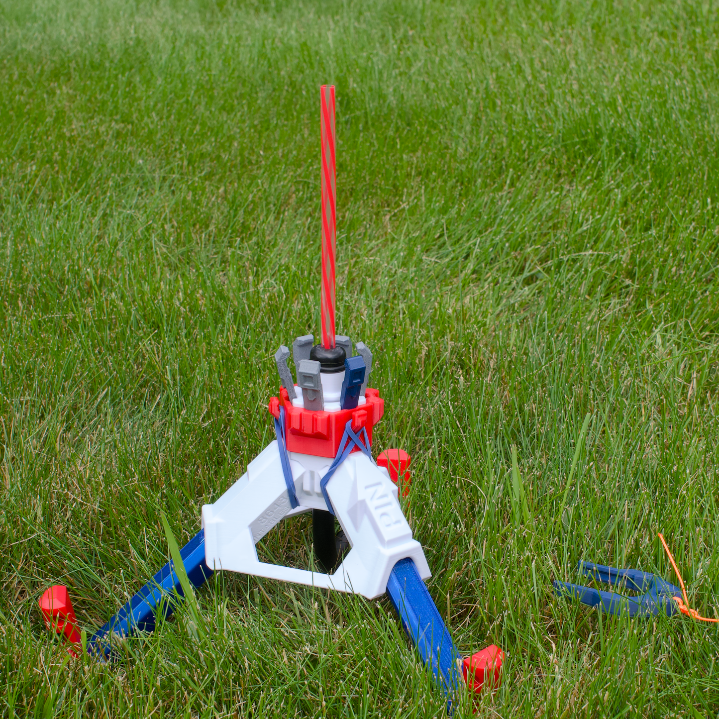 Red/White/Blue Water Rocket Launcher Kit